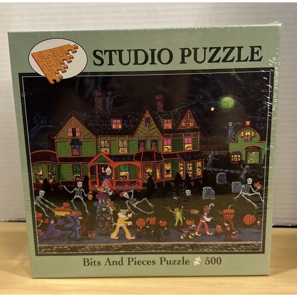 2007 DANCING SKELETONS 500 Pc Bits And Pieces Studio Puzzle NEW/SEALED Halloween